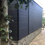 Composiet Rabatdeel Traditioneel Zwart - Houtnerf - Afbeelding 4