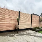 Complete Hout-Betonschutting ELAN Hillhout Systeem - Afbeelding 2