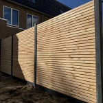 Complete Hout-Betonschutting ELAN Hillhout Systeem - Afbeelding 8