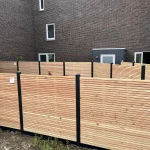 Complete Hout-Betonschutting ELAN Hillhout Systeem - Afbeelding 6