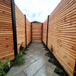Complete Hout-Betonschutting ELAN Hillhout Systeem - Afbeelding 3