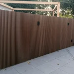 Composiet Schutting Rhombus Verticaal 200 cm